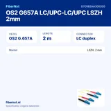 OS2 G657A LC/UPC-LC/UPC LSZH 2mm